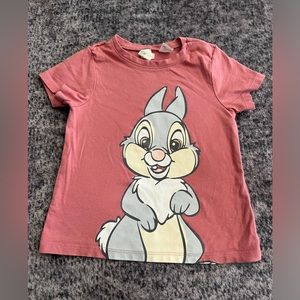 Super Cute H&M Thumper Bunny Bambi T-Shirt Size 18M
